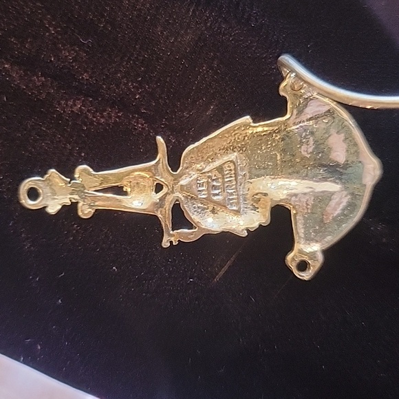 Sterling Nefertiti Queen of 18th Dynasty charm pendant holder - Picture 3 of 3